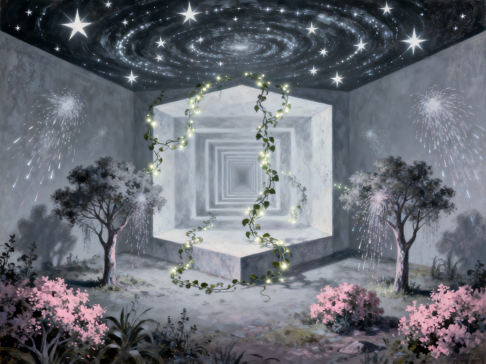 Neongray Hallucinating Vines That Shine