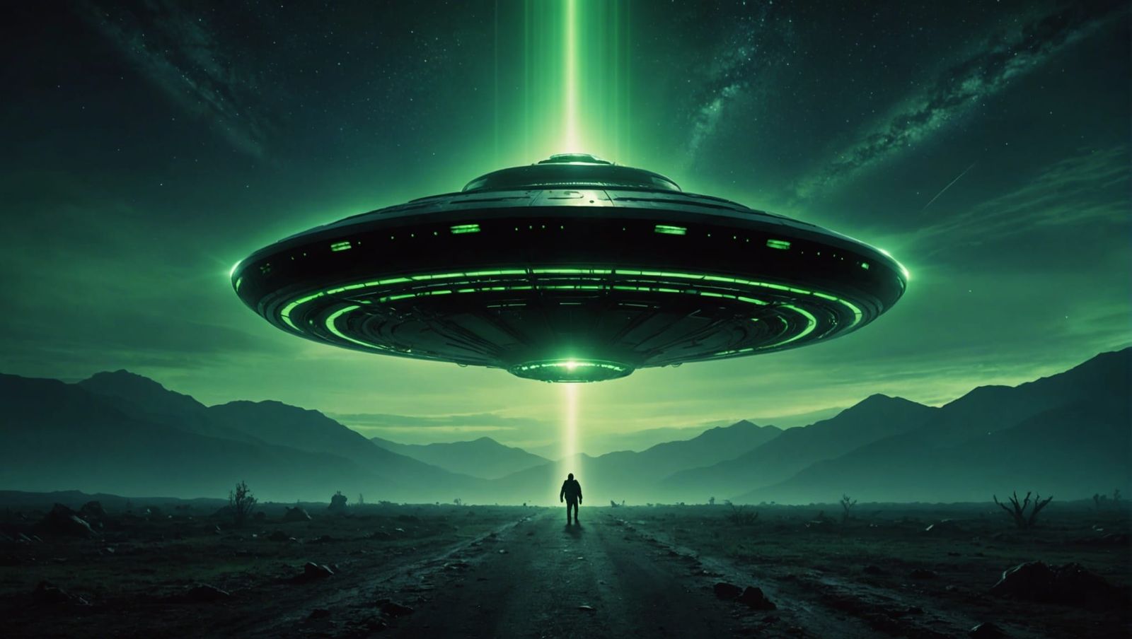 Terrifying Alien Abduction Scene in Concept Art