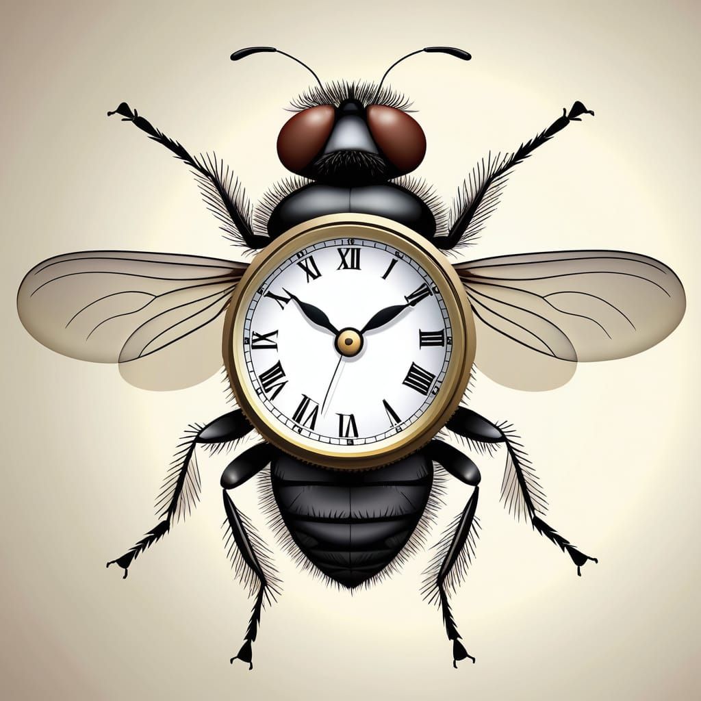 Time Flies: Surreal Insects with Clockwork Bodies