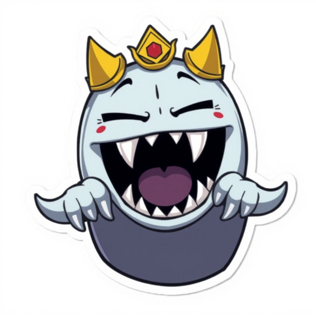 Cartoon Fangs Animated Anime Sticker