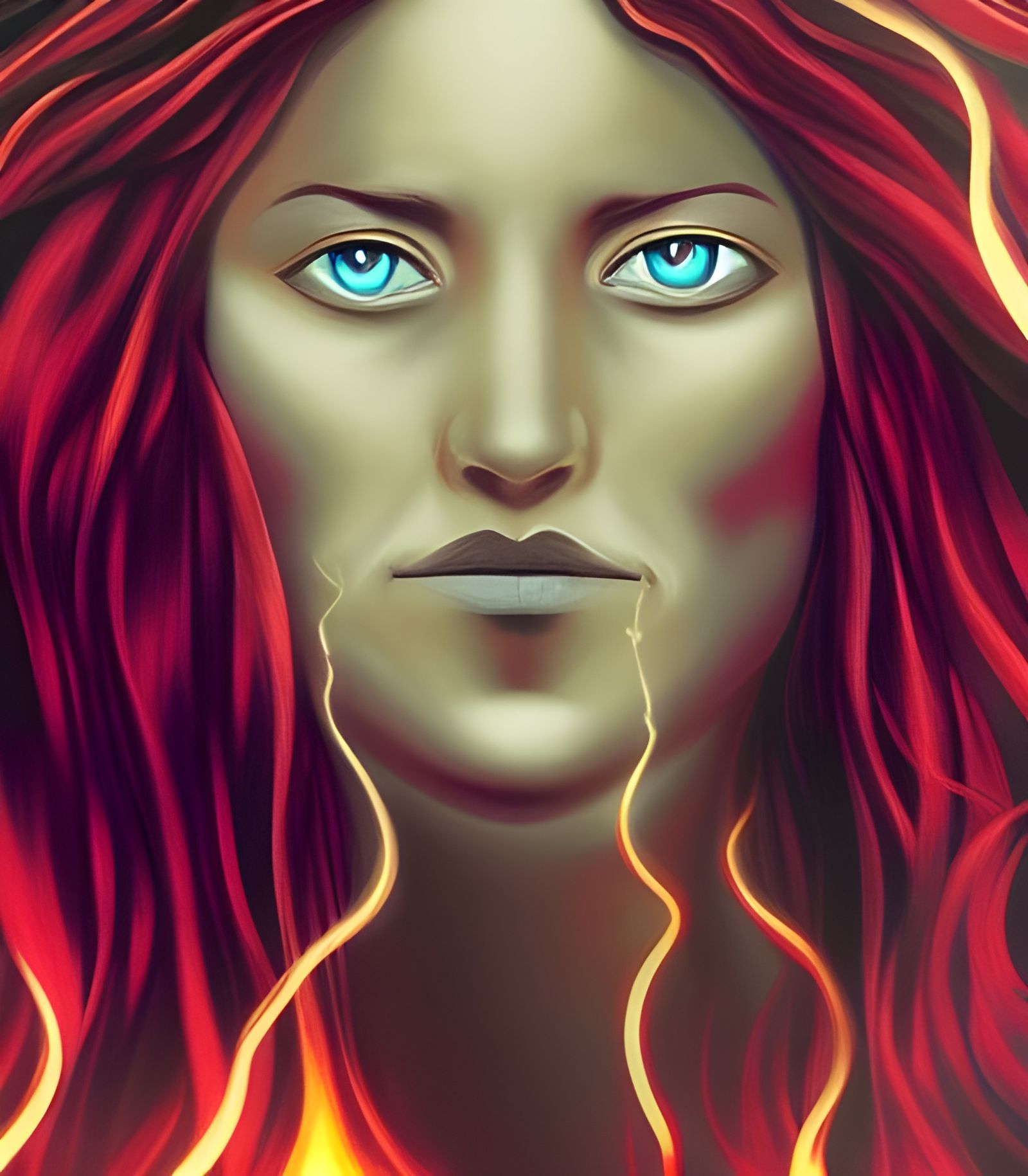 Abstract Psychic Connection: Inner Fire Revealed
