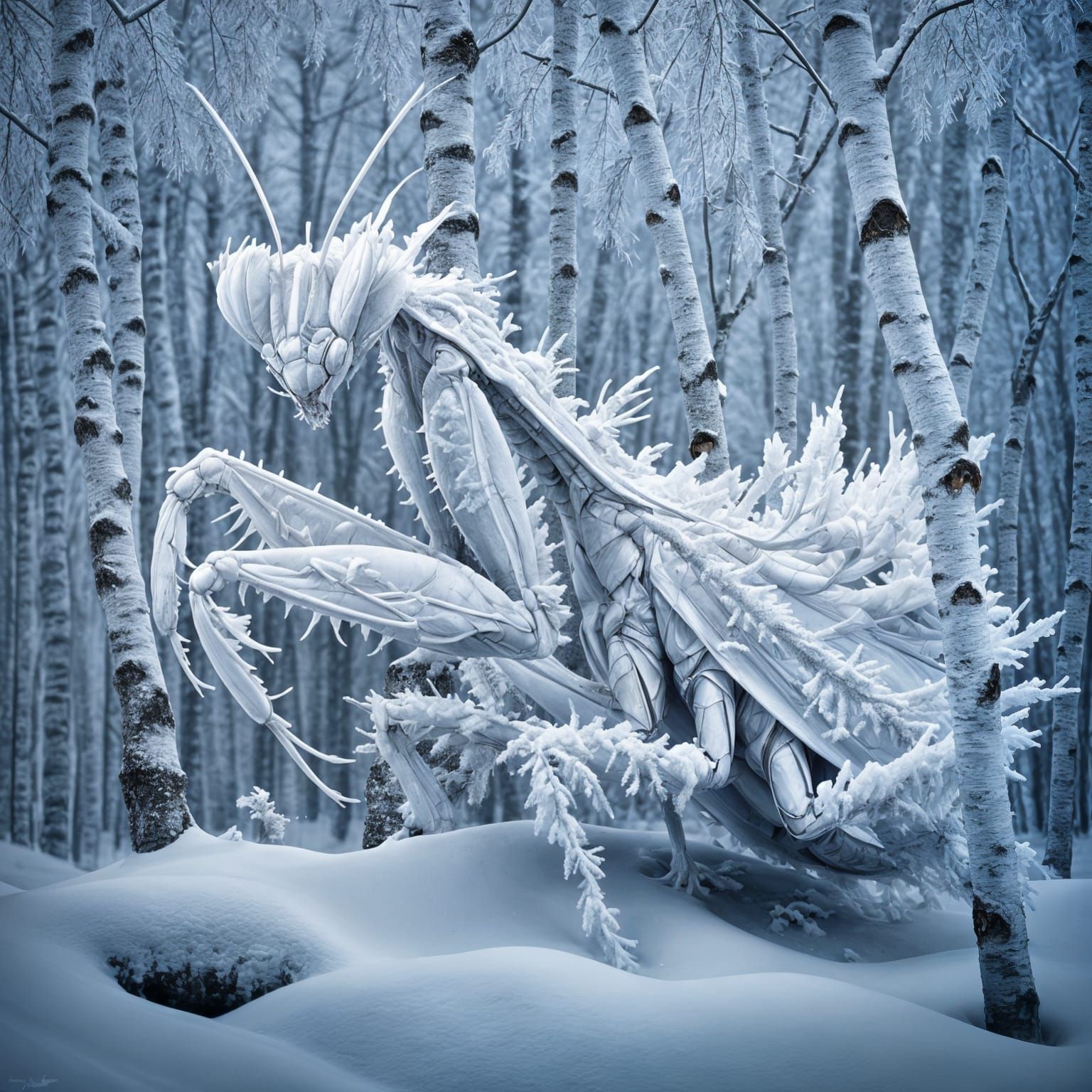 Frozen mantis