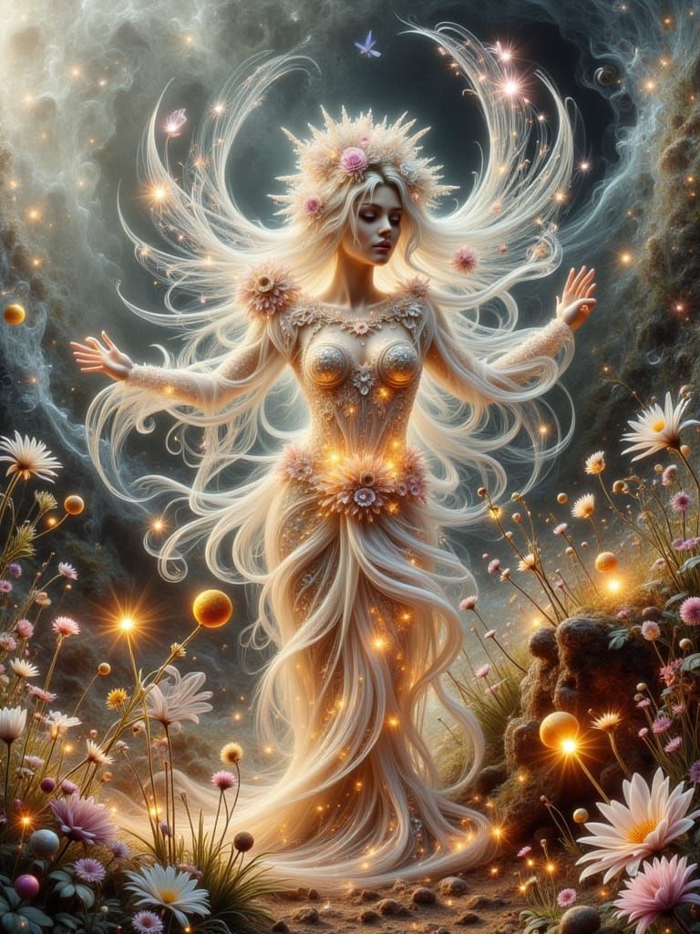 Dreamy Enchanted Snowy Landscape in LoRA Style