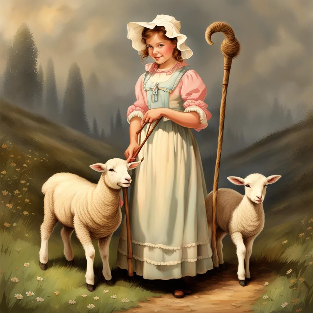 Little Bo Peep and Lamb