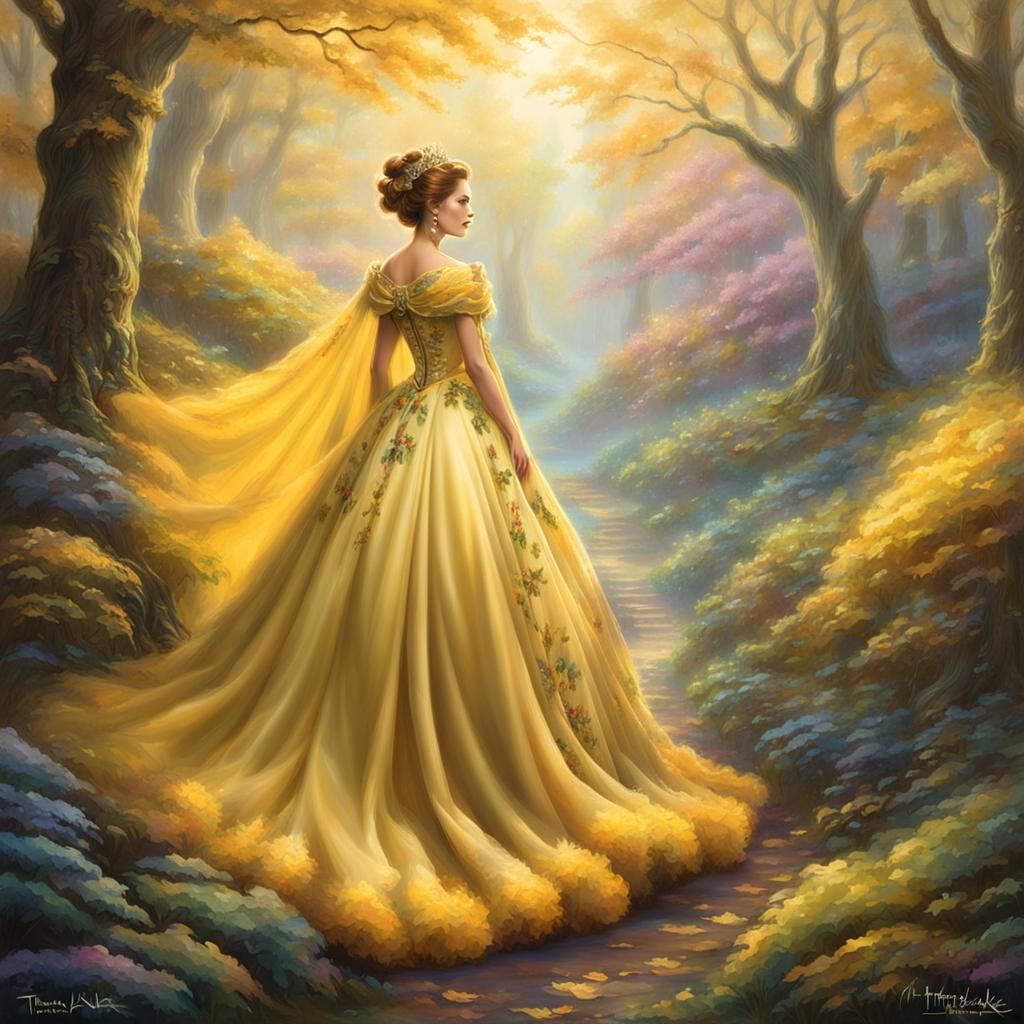 Ethereal Queen of Trees in Fantasy Style