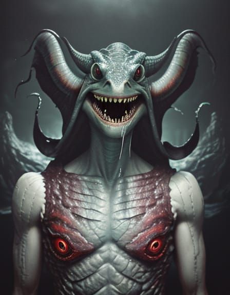 Terrorizing the Depths: A Haunting Analog Horror Scene