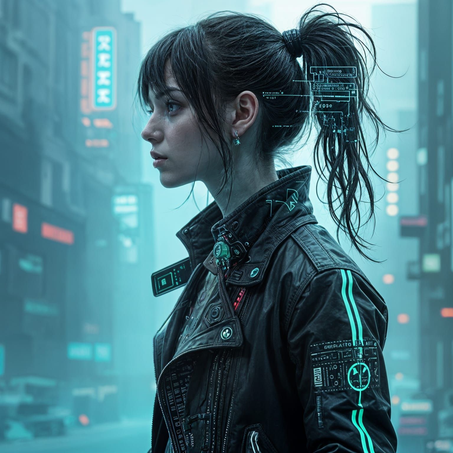 Cyberpunk Masterpiece in Hypermaximalist Style