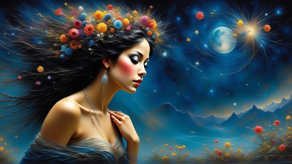 Blue Spanish Eyes Shedding Tears, Latina Warrioress