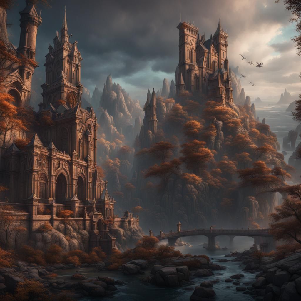 Fantastical Matte Painting: Concept of Freedom
