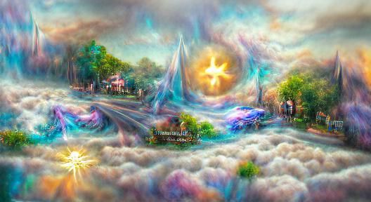 Astral Cosmic Illustration of a Soul's Destination