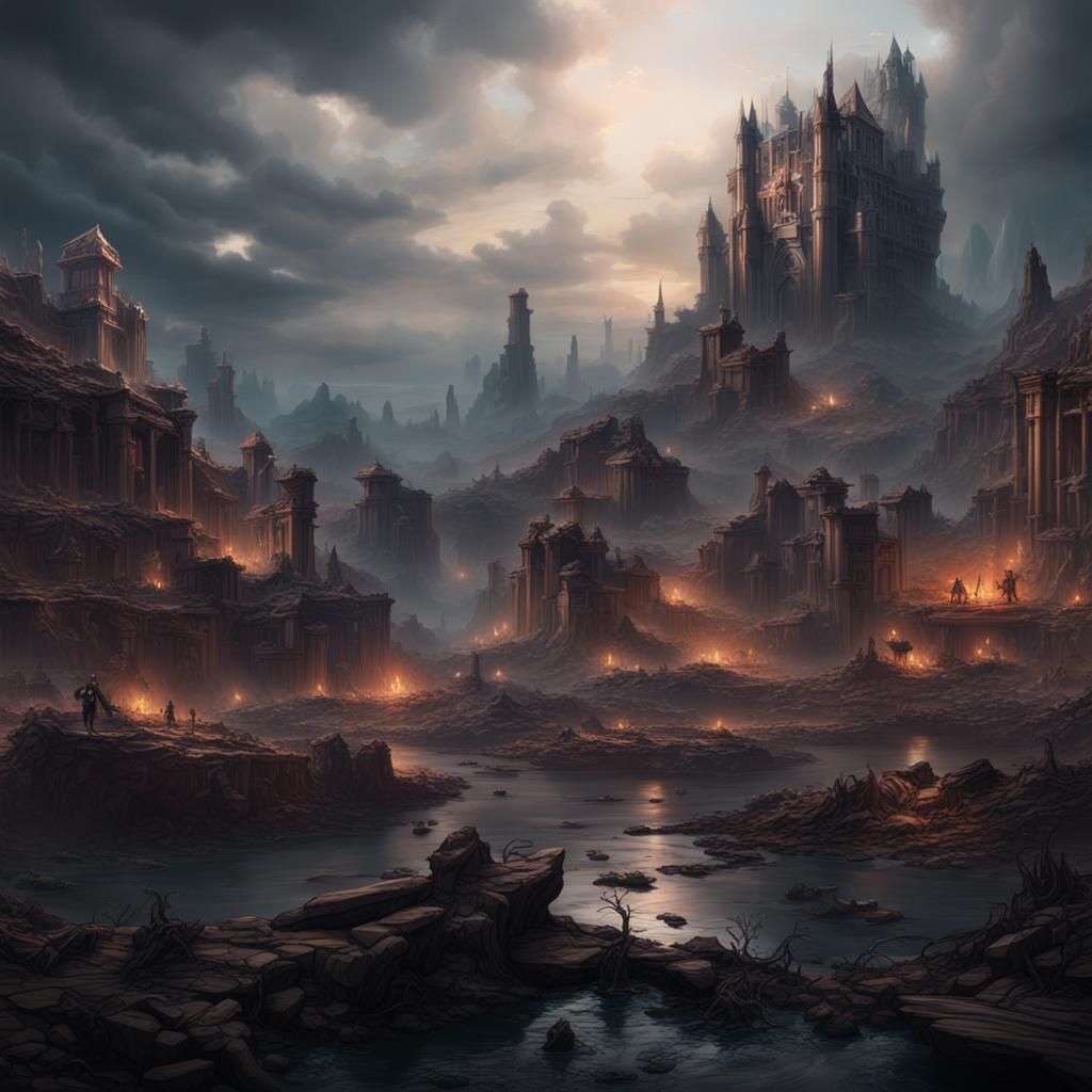 Fantastical Matte Painting of Trauma and Isolation