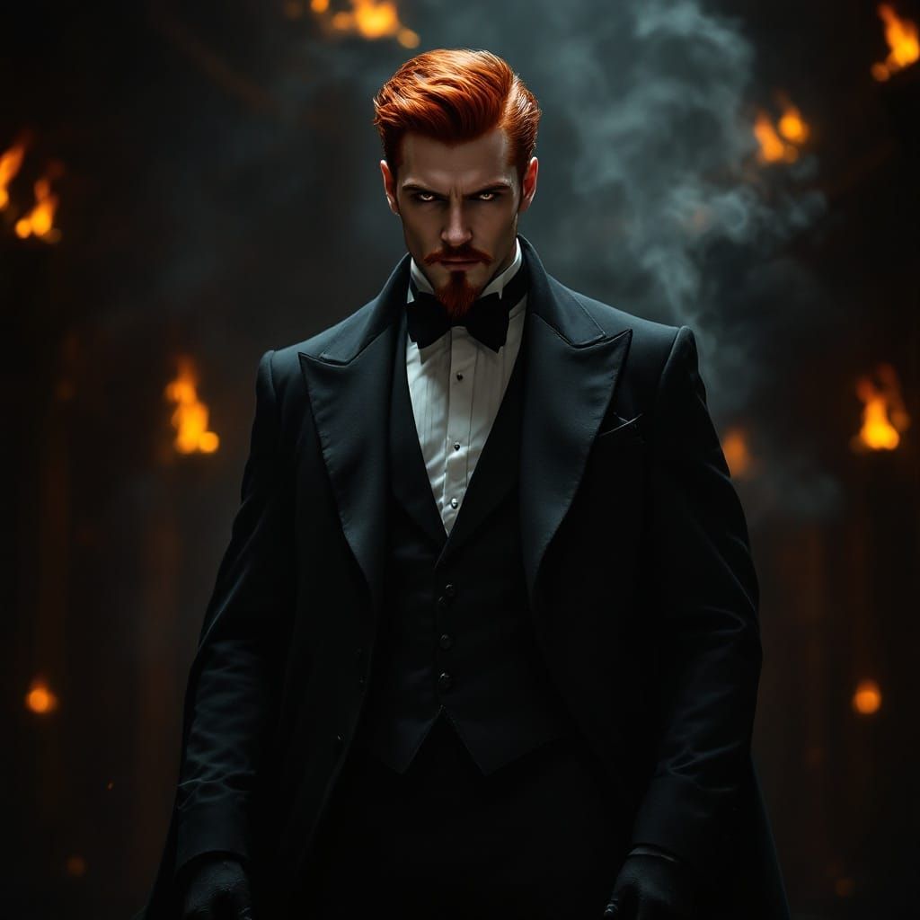 Seductive Steampunk Figure Conducts Symphony of Darkness