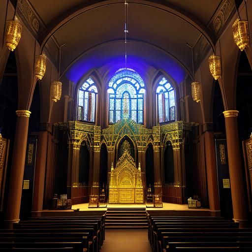 AI Generated Tabernacle Temple Concept