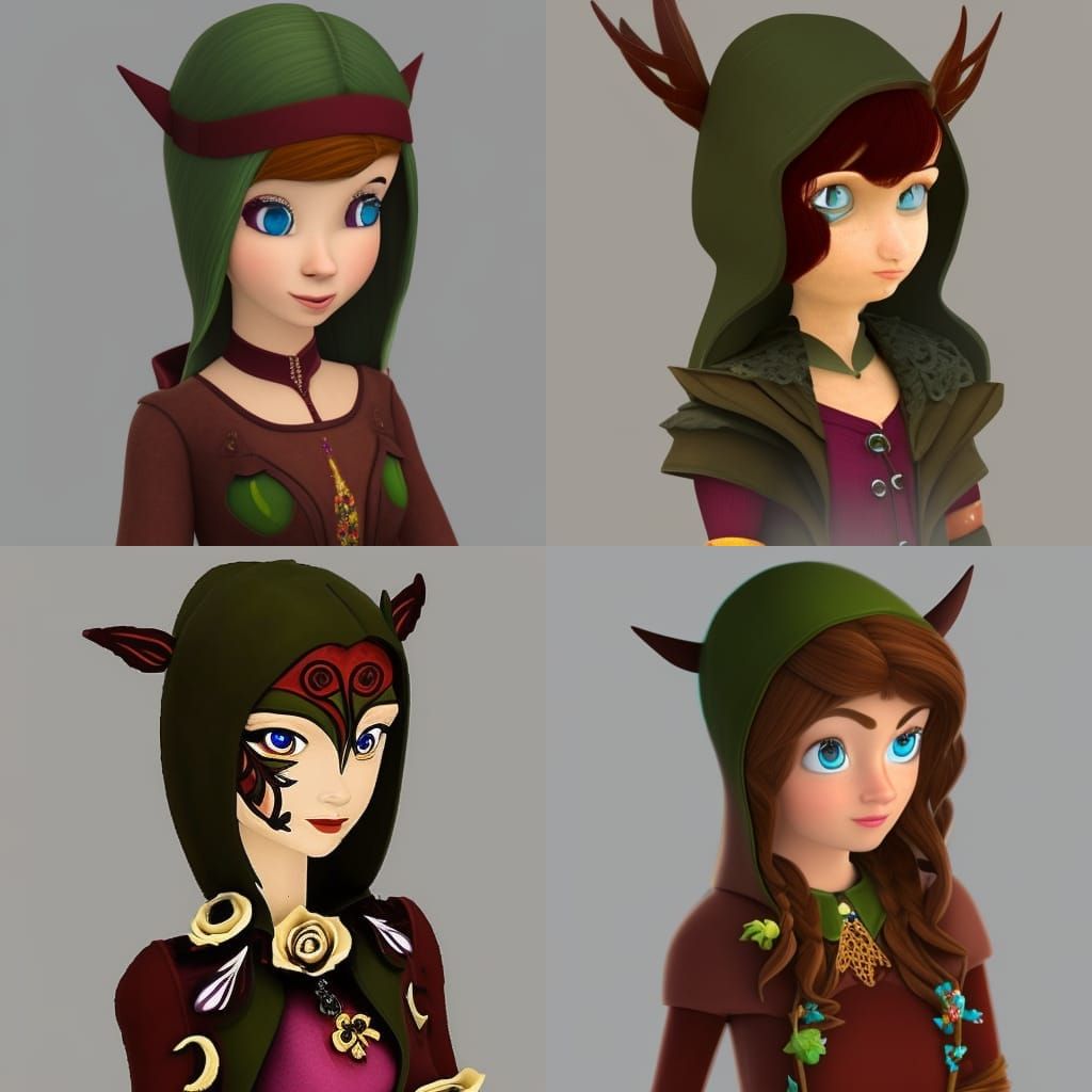 Steampunk Half-Elf Rogue Aristocrat Portrait