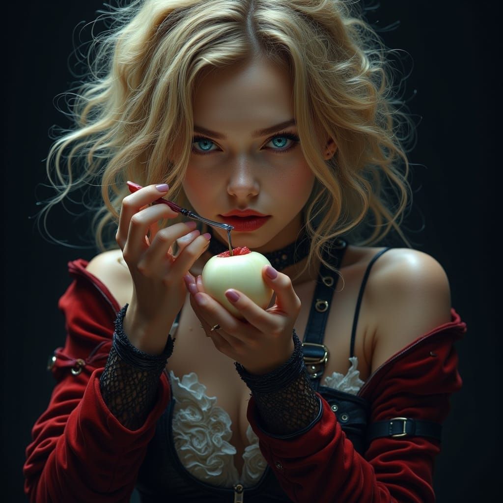 Gothic Fantasy: Man with Smoldering Blue Eyes