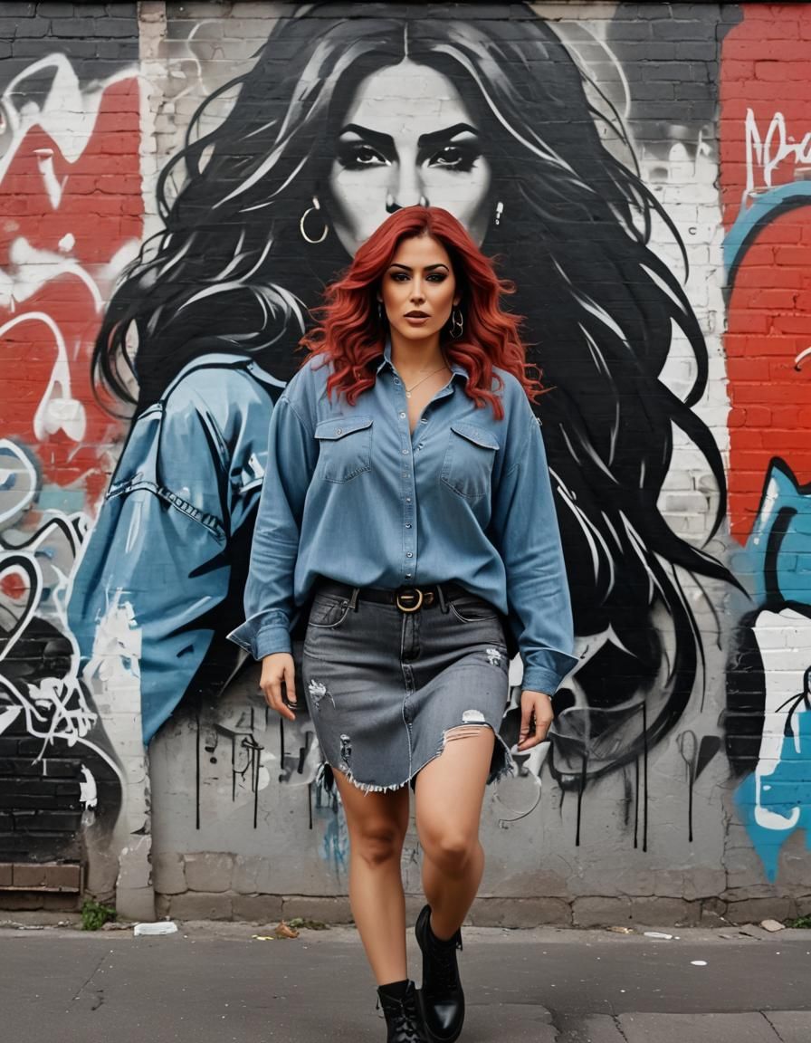 Hyperrealistic Portrait of an Angry Middle Eastern Woman