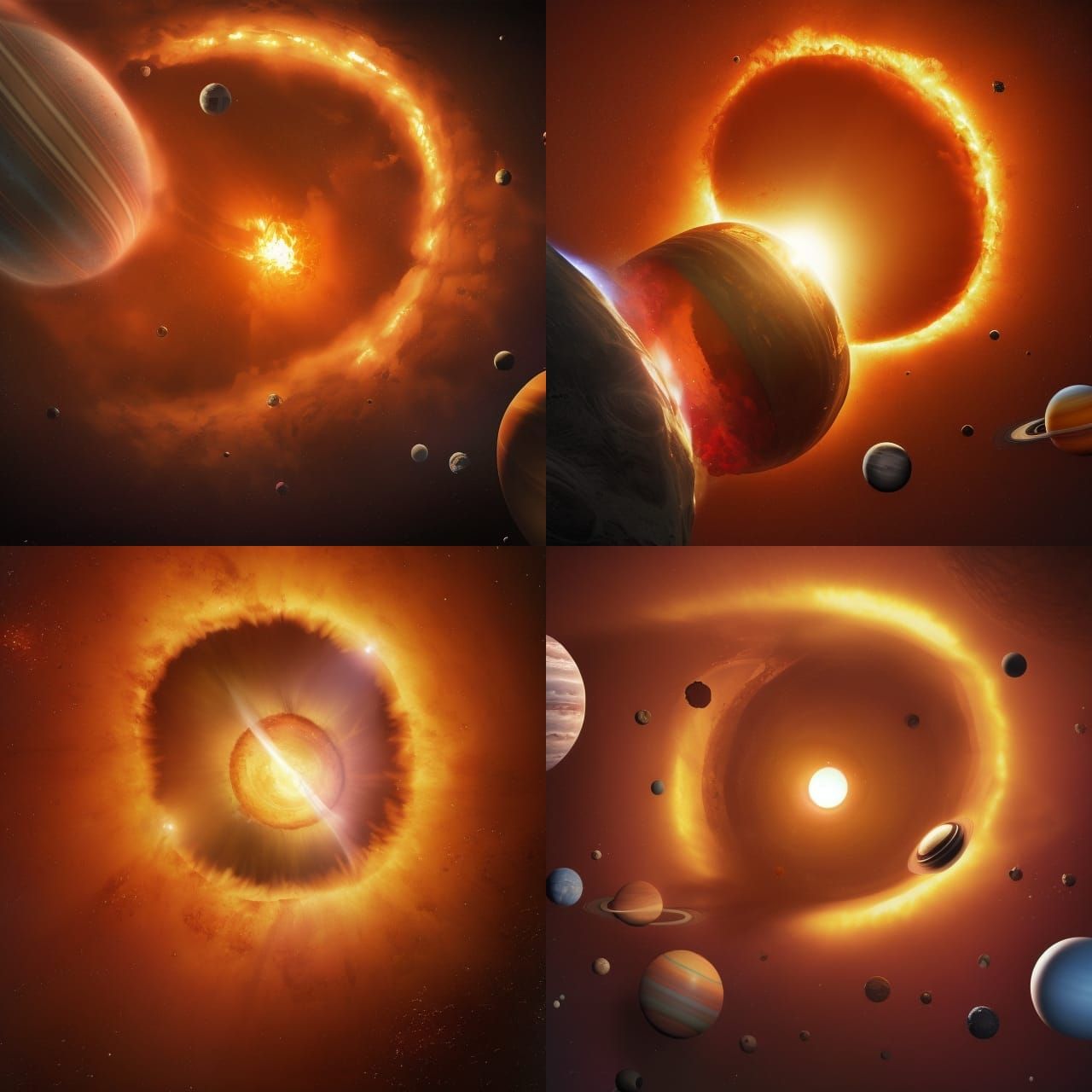 Solar System's End: Planets Drawn into Black Hole