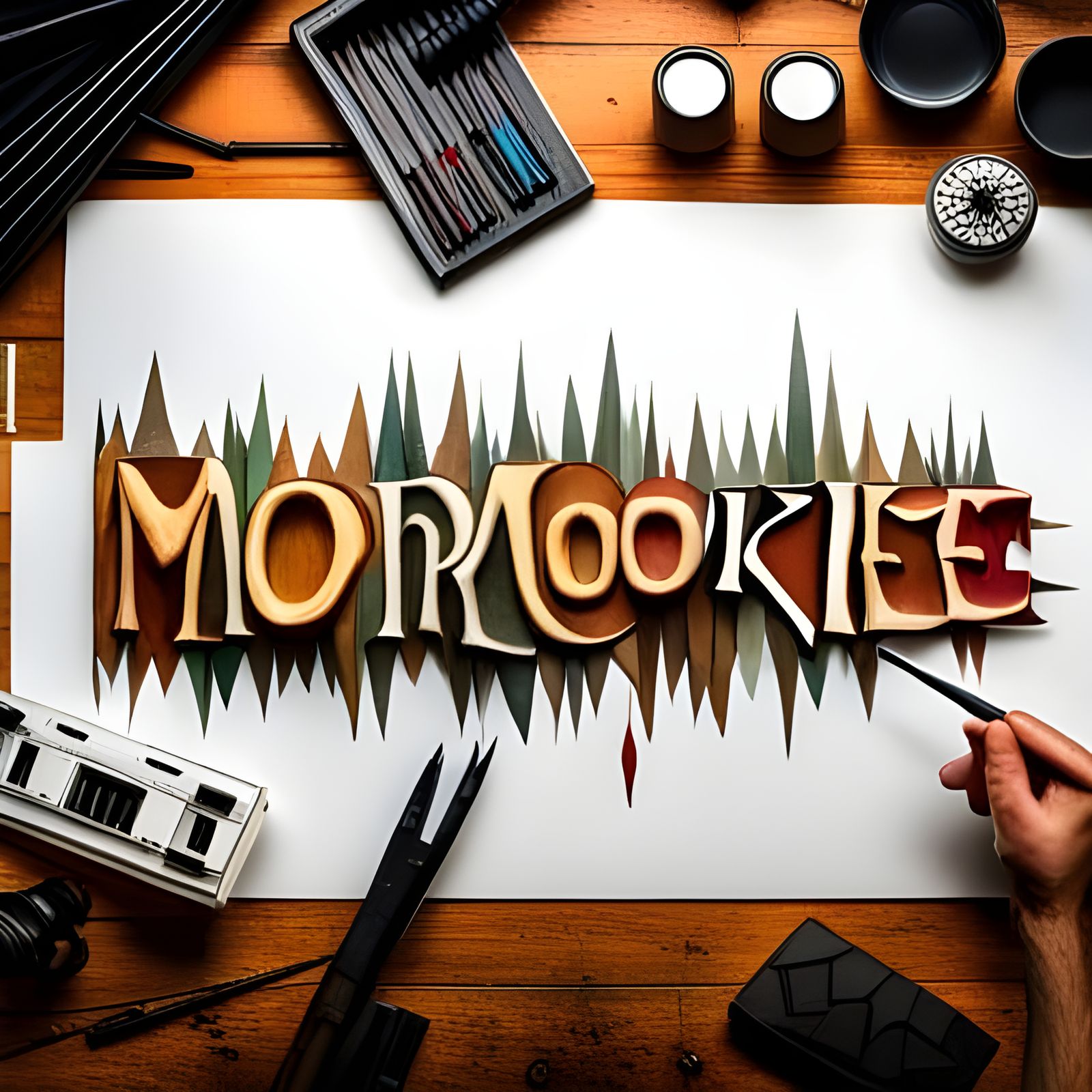 Creative Lettering for the Word Mormookiee