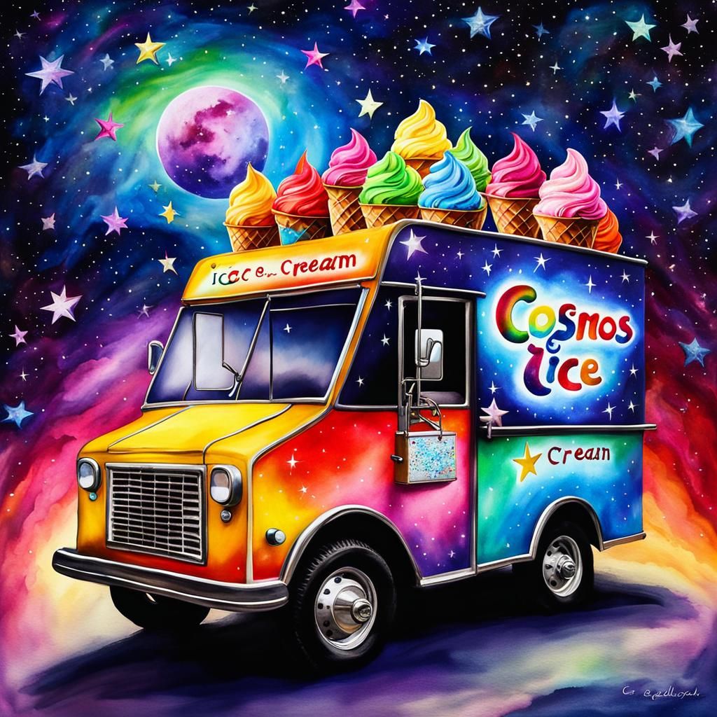 Cosmos Ice Cream in Space