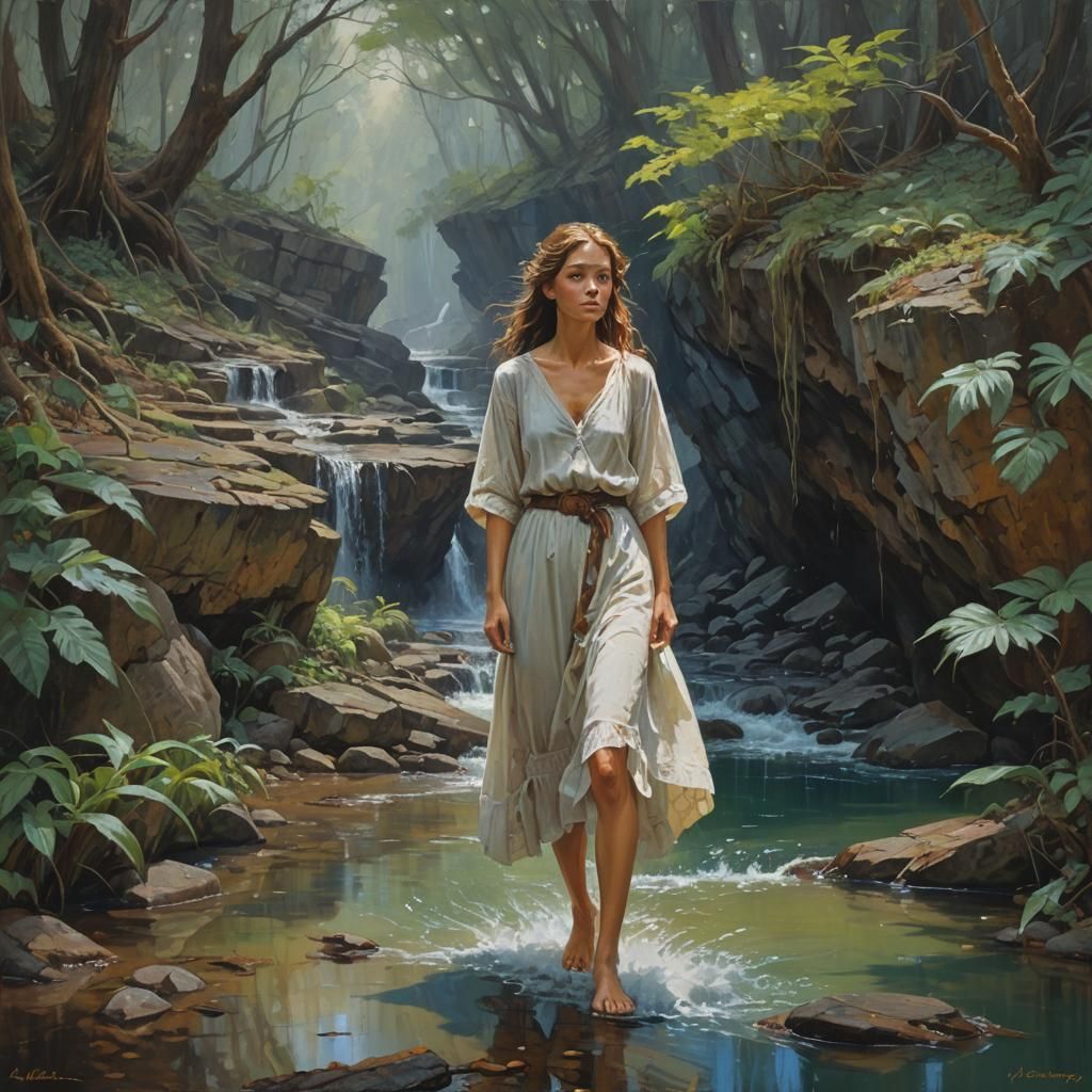 Dreamlike Oil Painting in Gurney Style