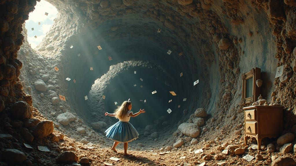 Alice in Wonderland: Falling into Surreal Chaos