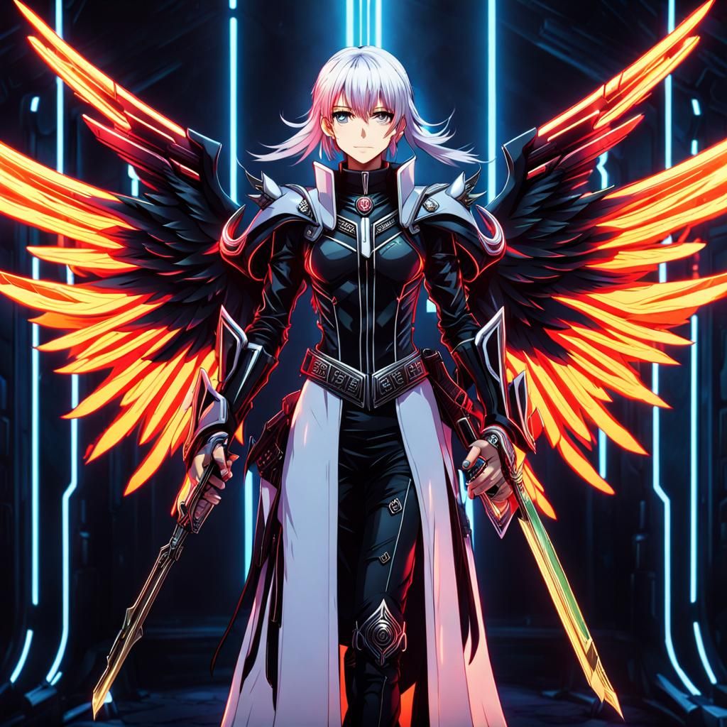 Futuristic Anime Angel