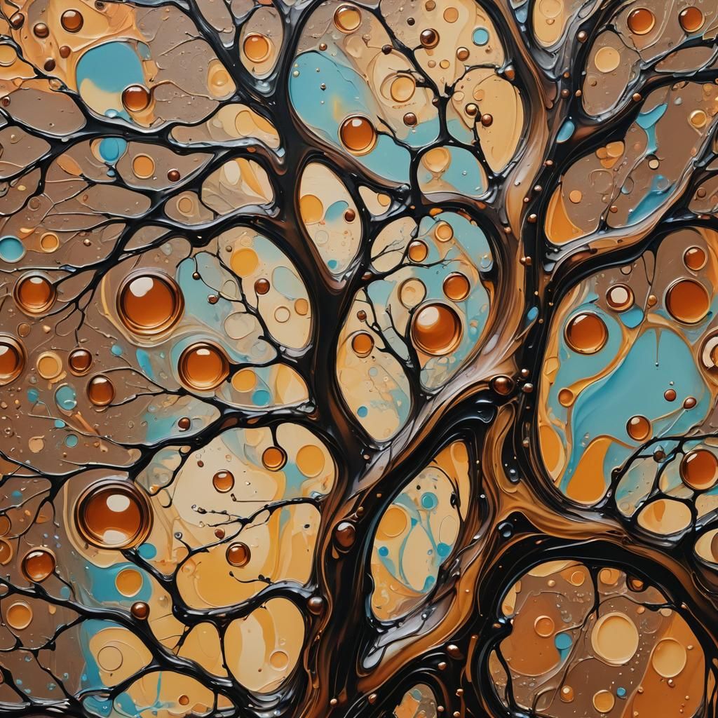 Nutella Bubble Tree in Surrealist Style