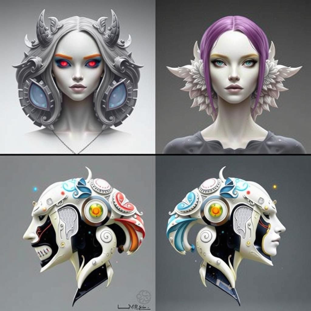 Vibrant Surreal Glamour in Hyperrealistic Style