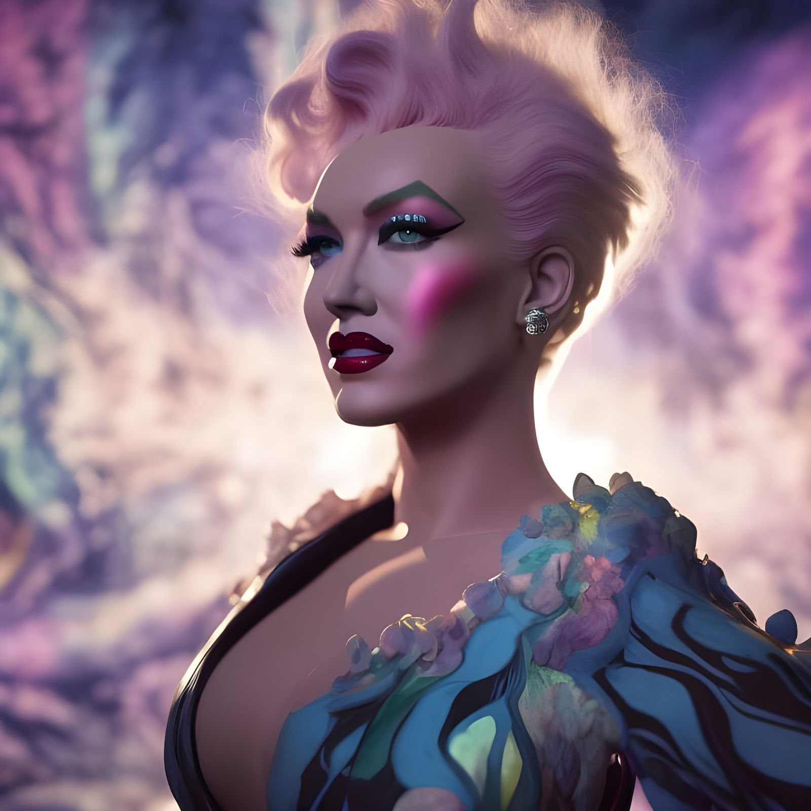 Mystique Persona Morph Fusion: Portrait in Hyperrealism