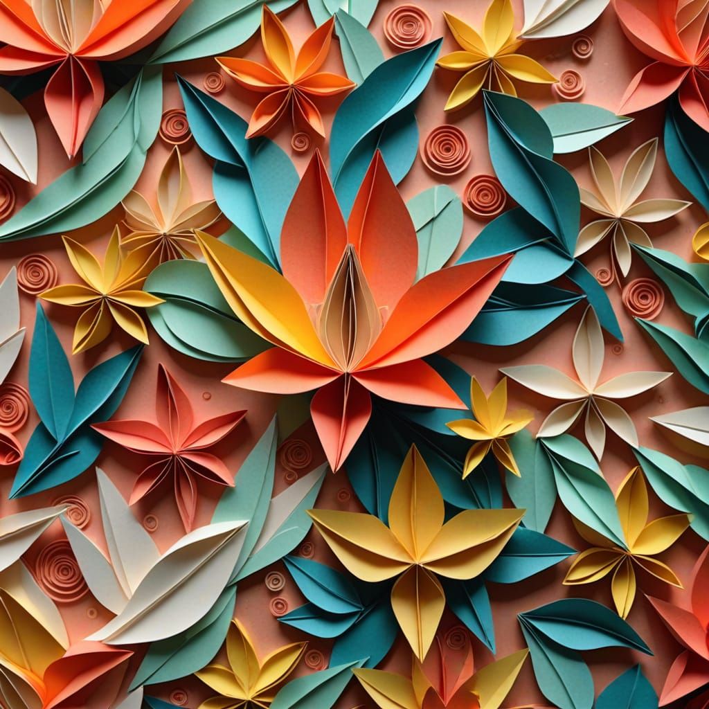 Intricate Origami Papercraft Depicting the Holy Spirit's Des...