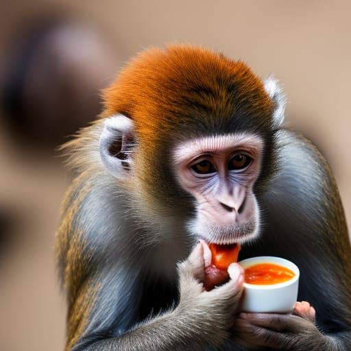 Monkey's Hilarious Reaction to Spicy Hot Sauce