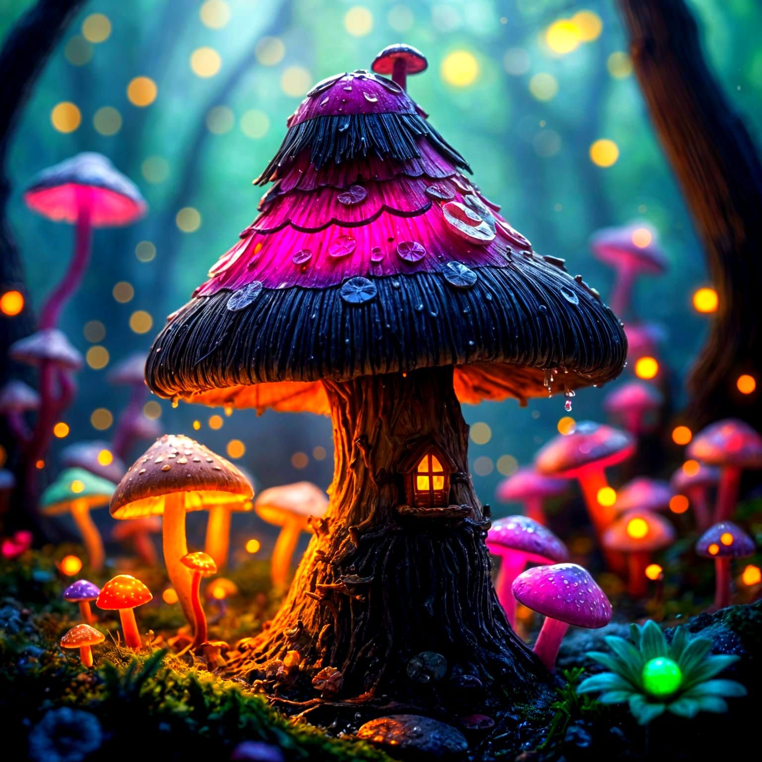 In the middle of a mystical forest