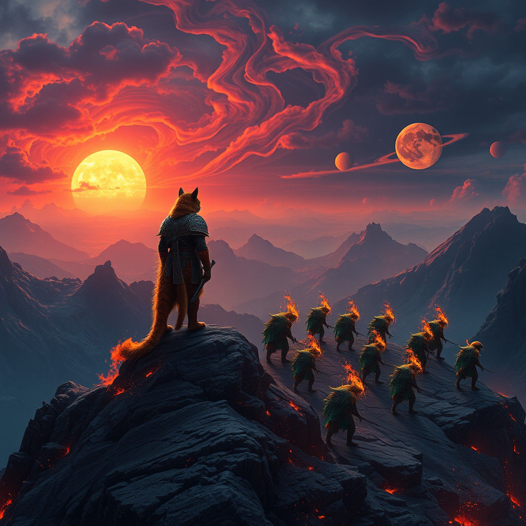 Fire Cat Army Conquers Alien Planet