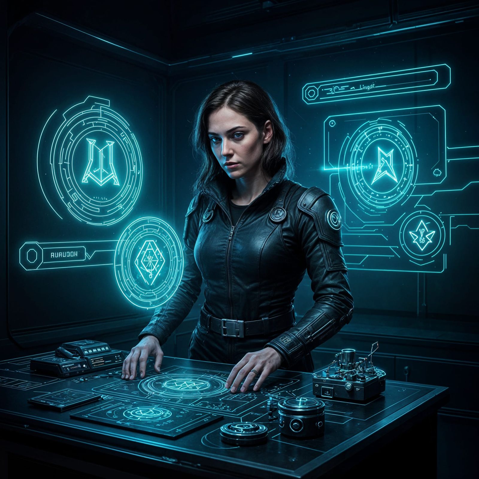 Rune Engineer in Arcane Lab with Spectral Blueprints