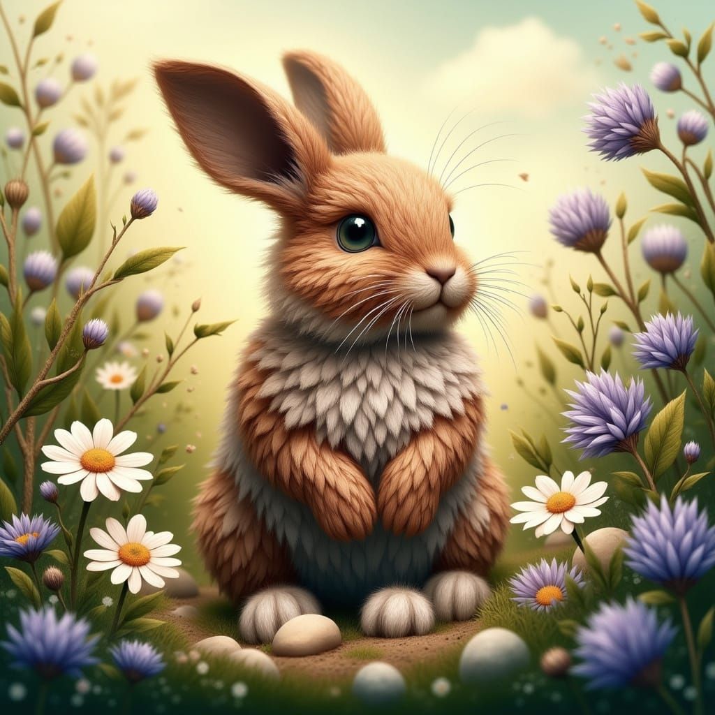 <lora:Terra Flux:1.0>  Cottontail Rabbit