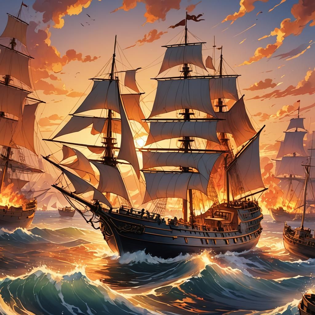 Fiery Sails: Anime Boat Returns to Port