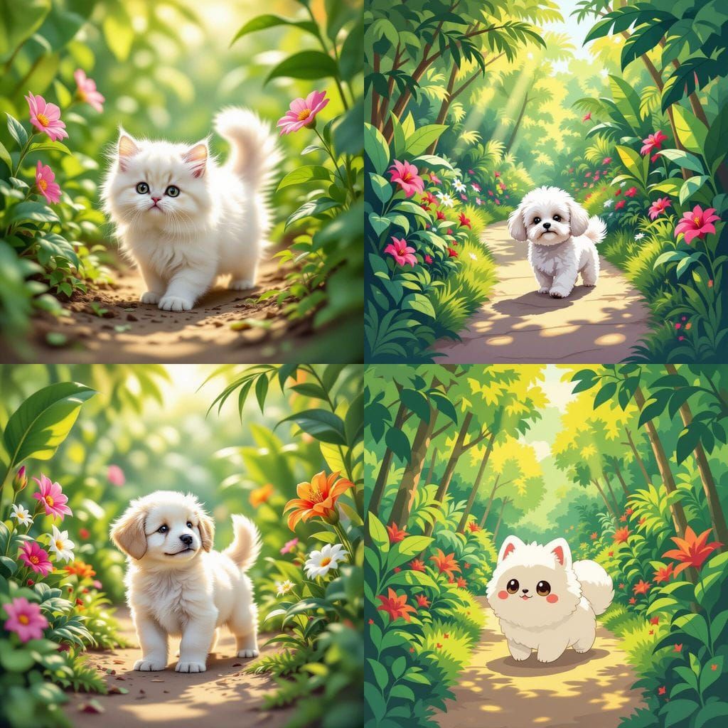 Little Kushi Explores a Lush Garden Zoo