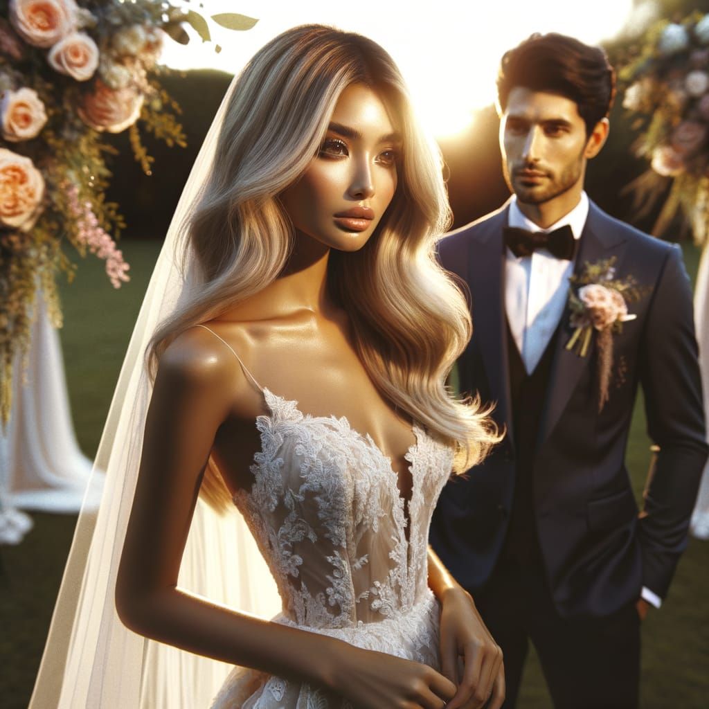 Golden Hour Wedding: South Asian Bride and Groom