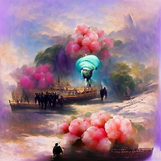 Grapes as Grenades in Romantic Illustration