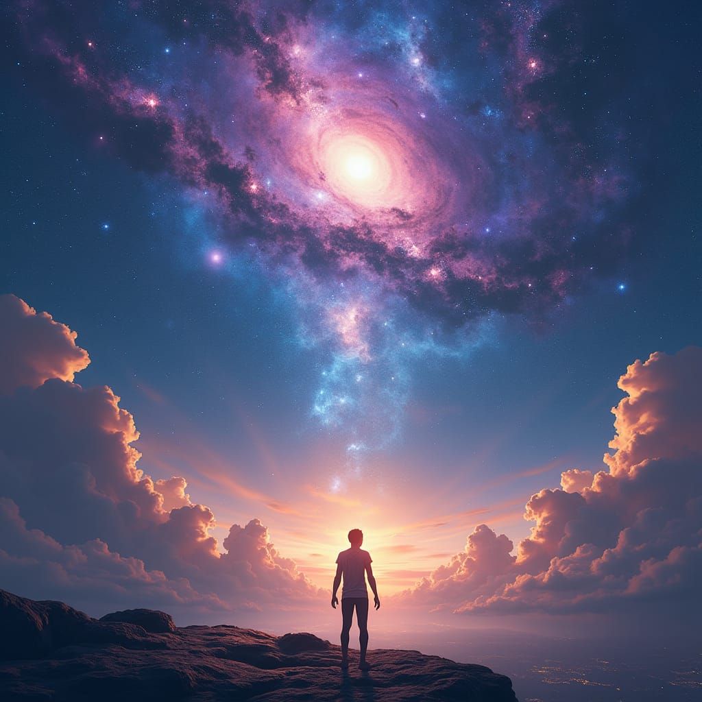 Cosmic Vision: A Celestial Matte Painting