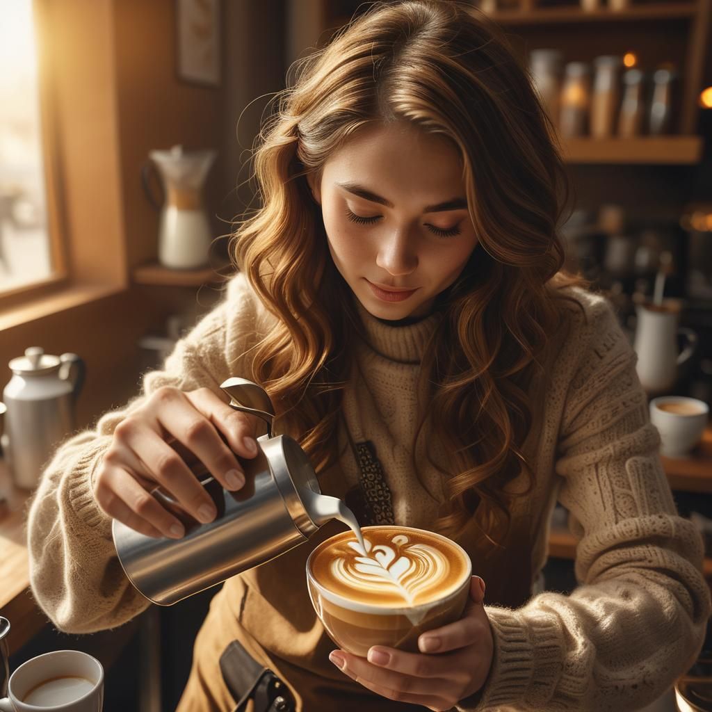 Latte Art: A Barista's Digital Masterpiece