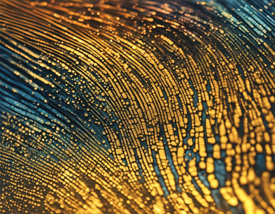 Fibonacci Sequence in Insect Wing Macro Photography