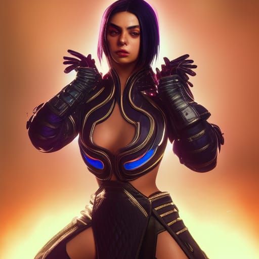 Cyberpunk Portrait Inspired by Mortal Kombat 11