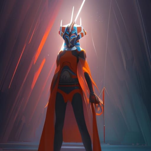 Ahsoka Concept Art in Dynamic Lighting