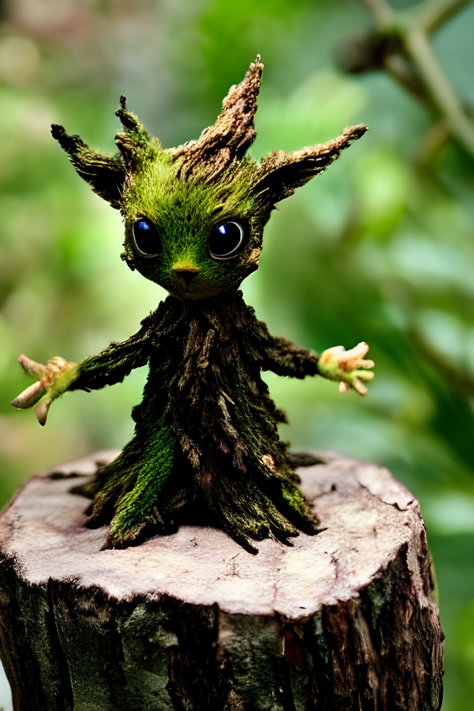 Portrait of a Baby Spriggan Dryad Hybrid