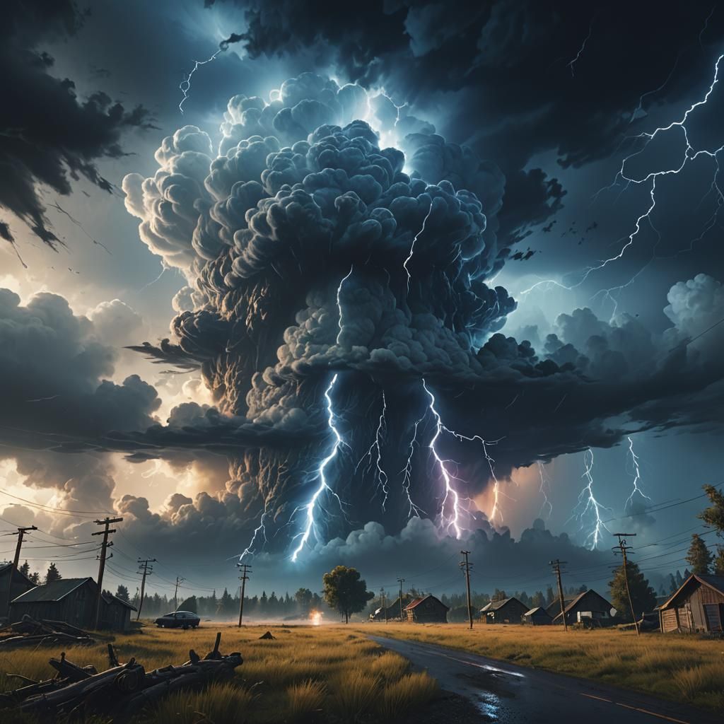 Epic Storm Cloud in Digital Matte Painting
