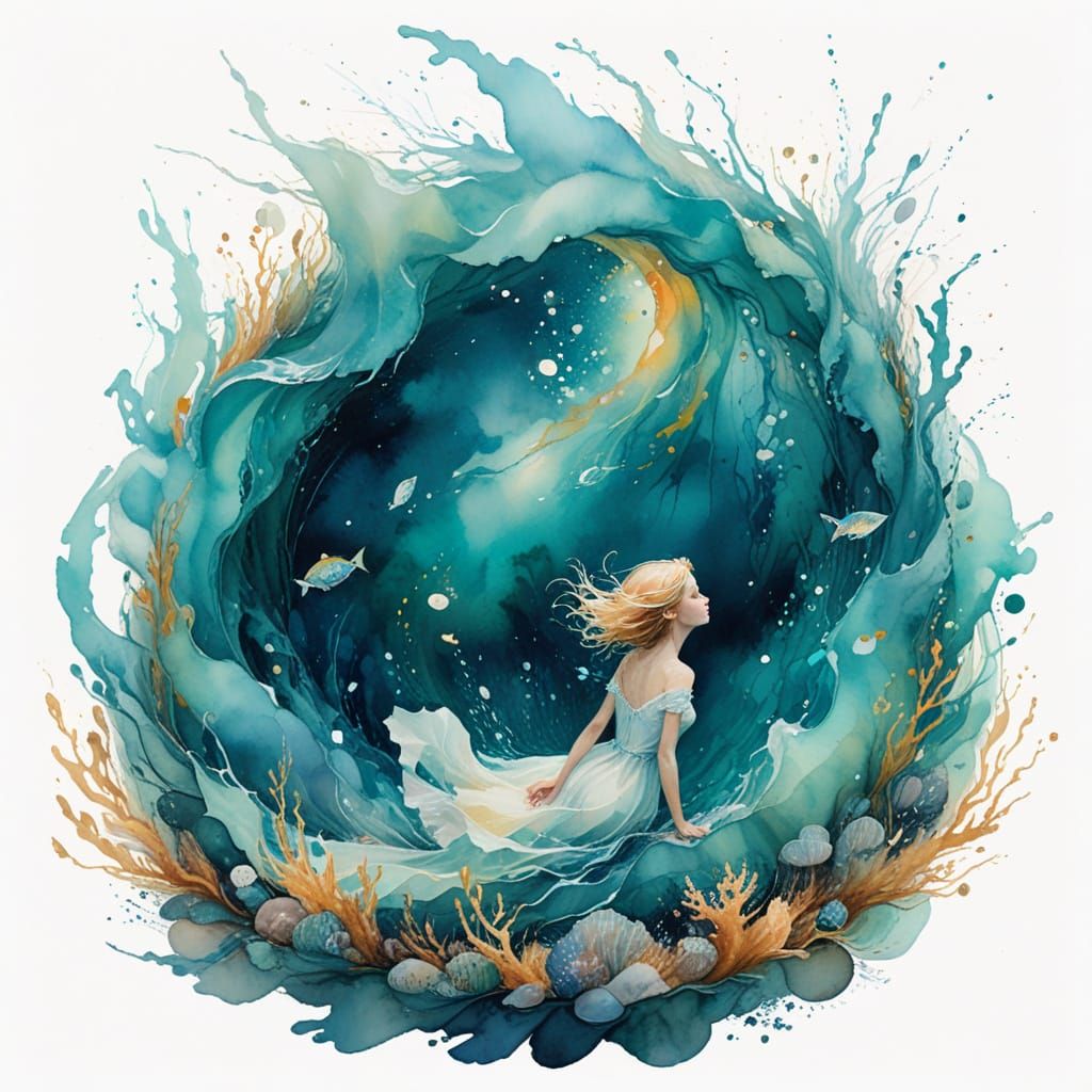 Underwater Surrealism: Humans in a Dreamlike Sea