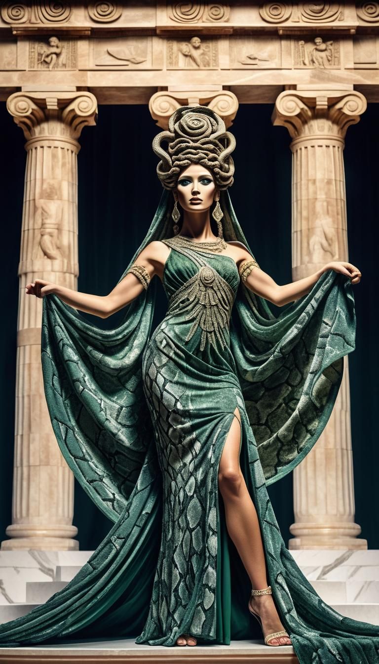 Medusa Wins a Beauty Pageant on Greek Stage