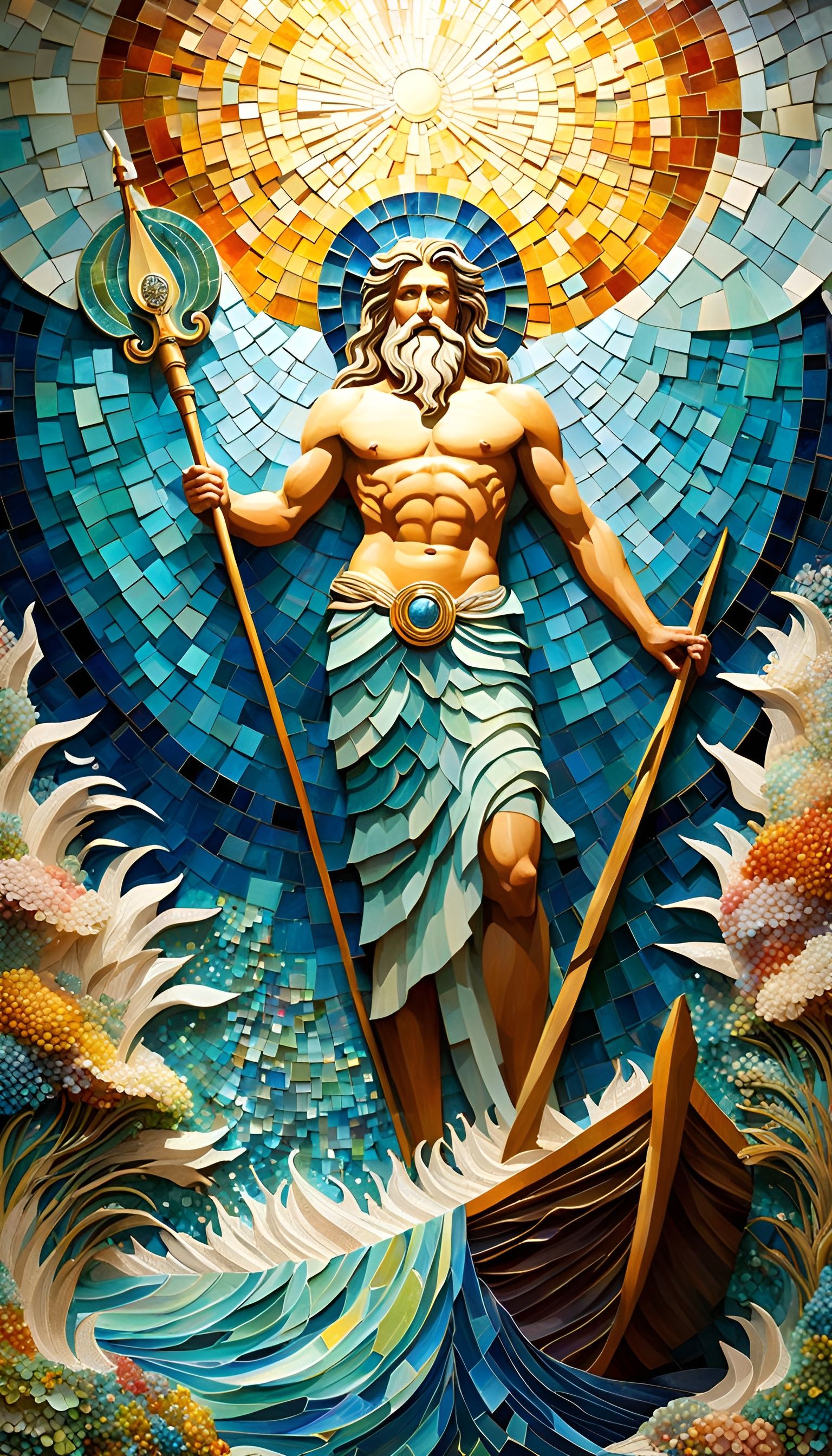 Mosaic Poseidon on a Volumetric Sea