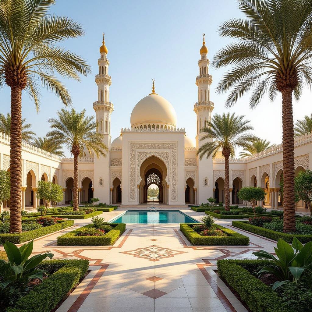 Mosque of Imam Muhammad with Geometric Patterns